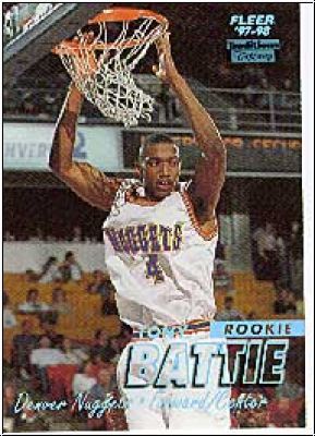 NBA 1997 / 98 Fleer Crystal Collection - No 235 - Tony Battie