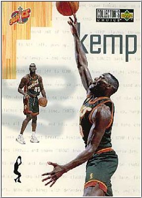 NBA 1997 Collectors Choice Oversized - No 2 of 4 - Shawn Kemp