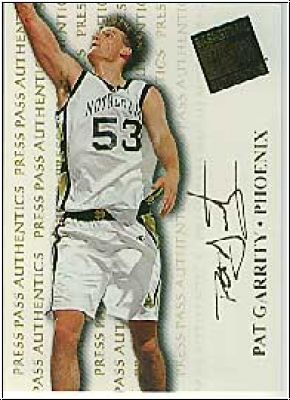 NBA 1998 Press Pass Authentics - No 15 - Pat Garrity