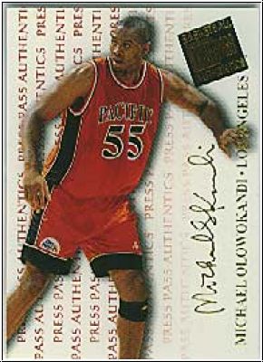 NBA 1998 Press Pass Authentics - No 1 - Michael Olowokandi