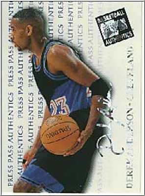 NBA 1998 Press Pass Authentics Hang Time - No 44