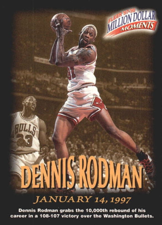 NBA 1997-98 Fleer Million Dollar Moments - No 26 - Dennis Rodman