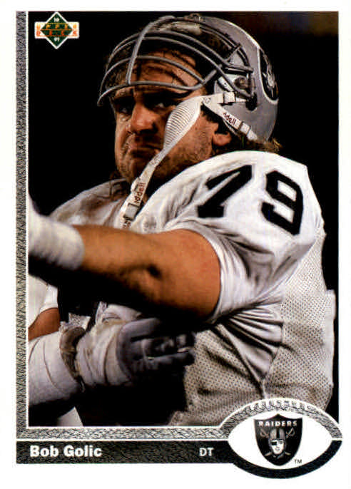 NFL 1991 Upper Deck - No 275 - Bob Golic