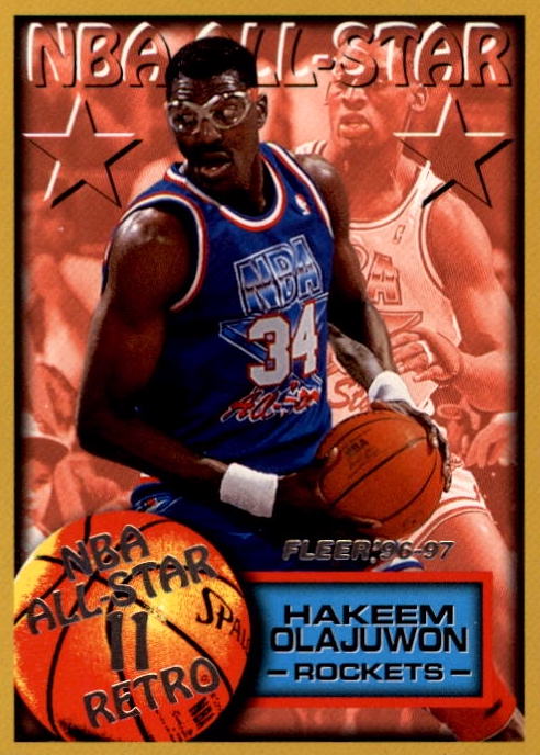 NBA 1996-97 Fleer - No 279 - Hakeem Olajuwon