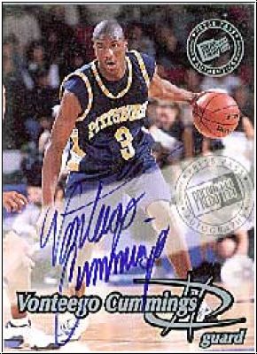 NBA 1999 Press Pass Autographs - No 19 - Vontego Cummings