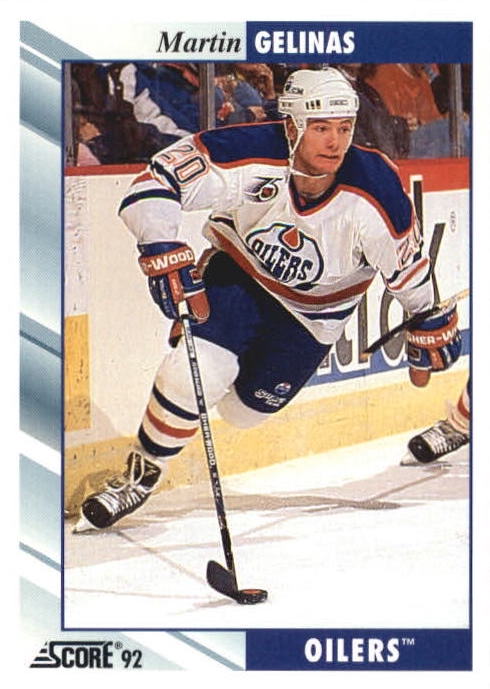 NHL 1992 / 93 Score - No 281 - Martin Gelinas