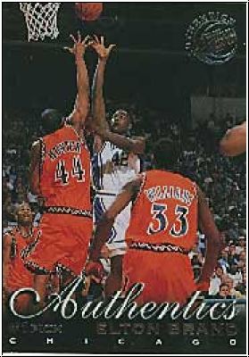 NBA 1999 Press Pass Authentics Hang Time - No 1 - Brand