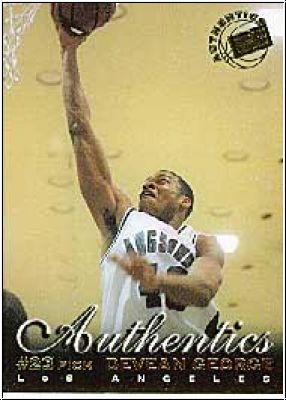 NBA 1999 Press Pass Authentics - No 18 - Devean George