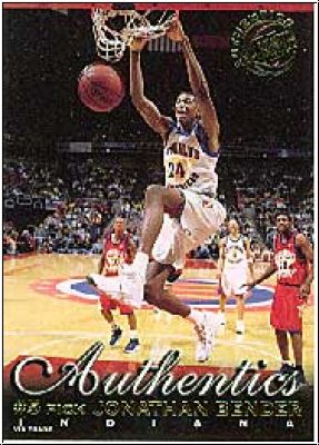 NBA 1999 Press Pass Authentics - No 5 - Jonathan Bender