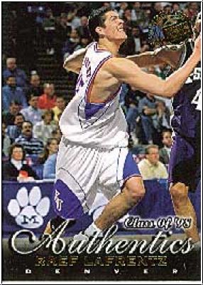 NBA 1999 Press Pass Authentics - No 44 - Raef LaFrentz