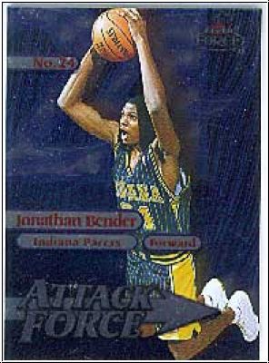 NBA 1999 / 00 Fleer Force Attack Force Forcefield - No 12 of 20A - Jonathan Bender