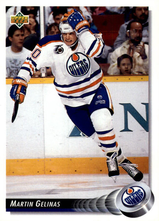 NHL 1992 / 93 Upper Deck - No 282 - Martin Gelinas