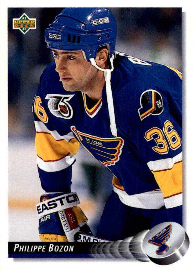 NHL 1992 / 93 Upper Deck - No 283 - Philippe Bozon