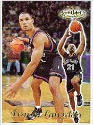 NBA 1999 / 00 Topps Gold Label Class 1 Black Label - No 96 - Trajan Langdon