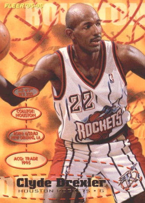 NBA 1995-96 Fleer European - No 290 - Clyde Drexler