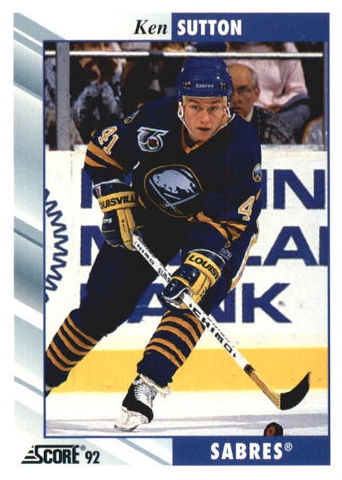 NHL 1992 / 93 Score - No 292 - Ken Sutton