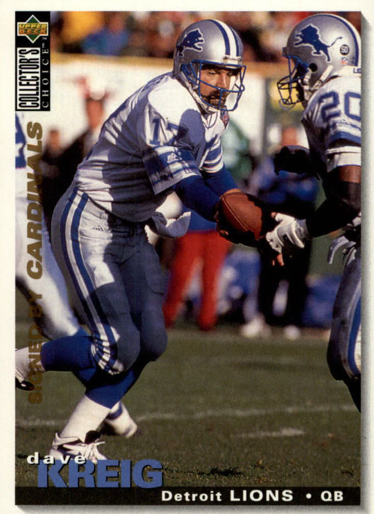 NFL 1995 Collector's Choice - No 296 - Dave Krieg