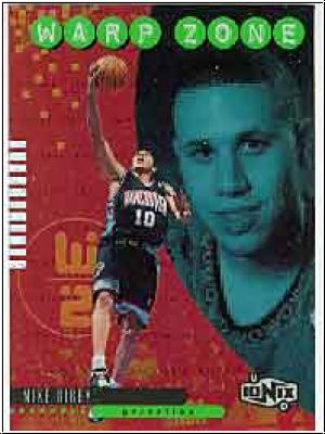 NBA 1998 / 99 UD Ionix Warp Zone - No Z14 - Mike Bibby