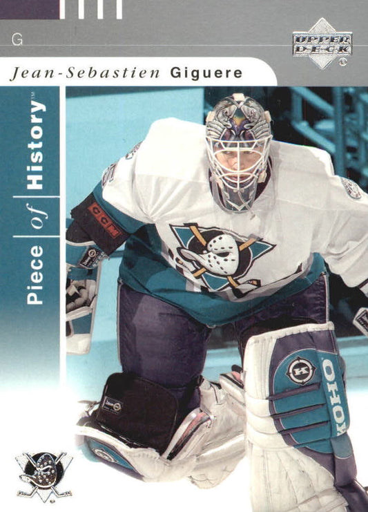 NHL 2002-03 UD Piece of History - No 2 - Jean-Sebastien Giguerre