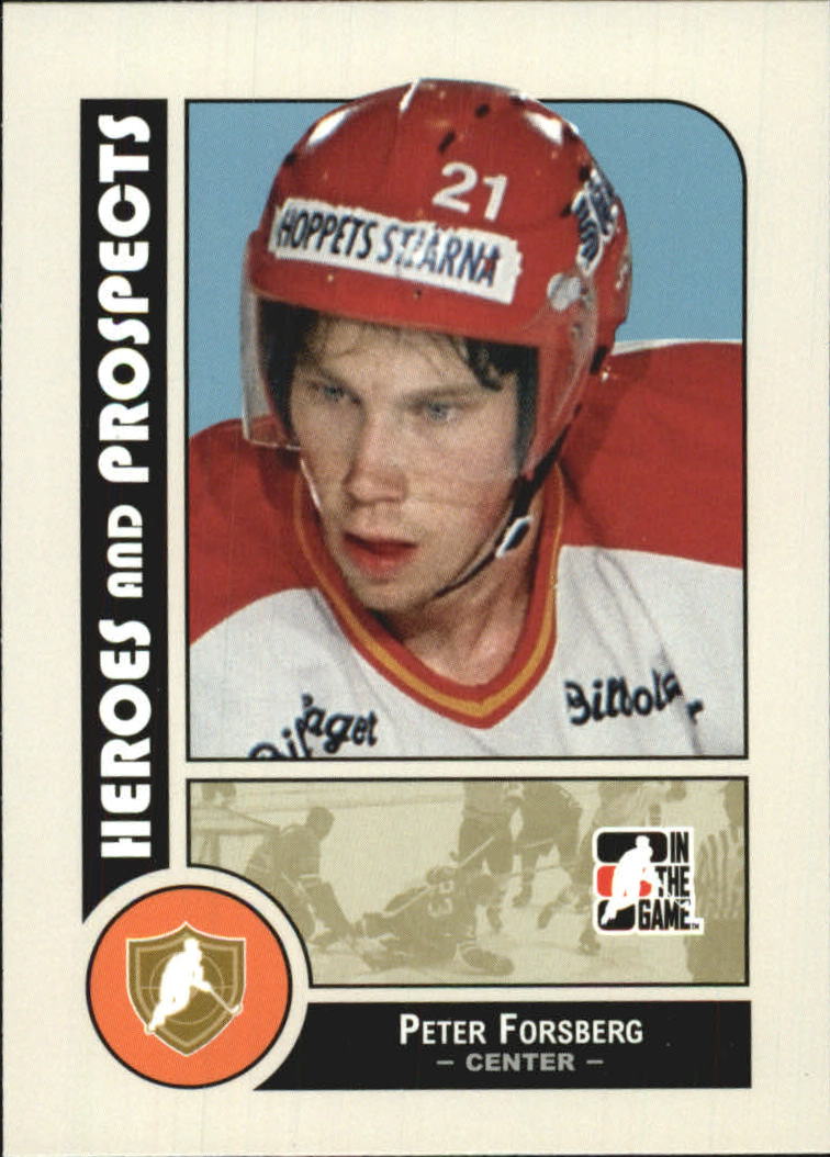 NHL 2008-09 ITG Heroes and Prospects - No 2 - Peter Forsberg