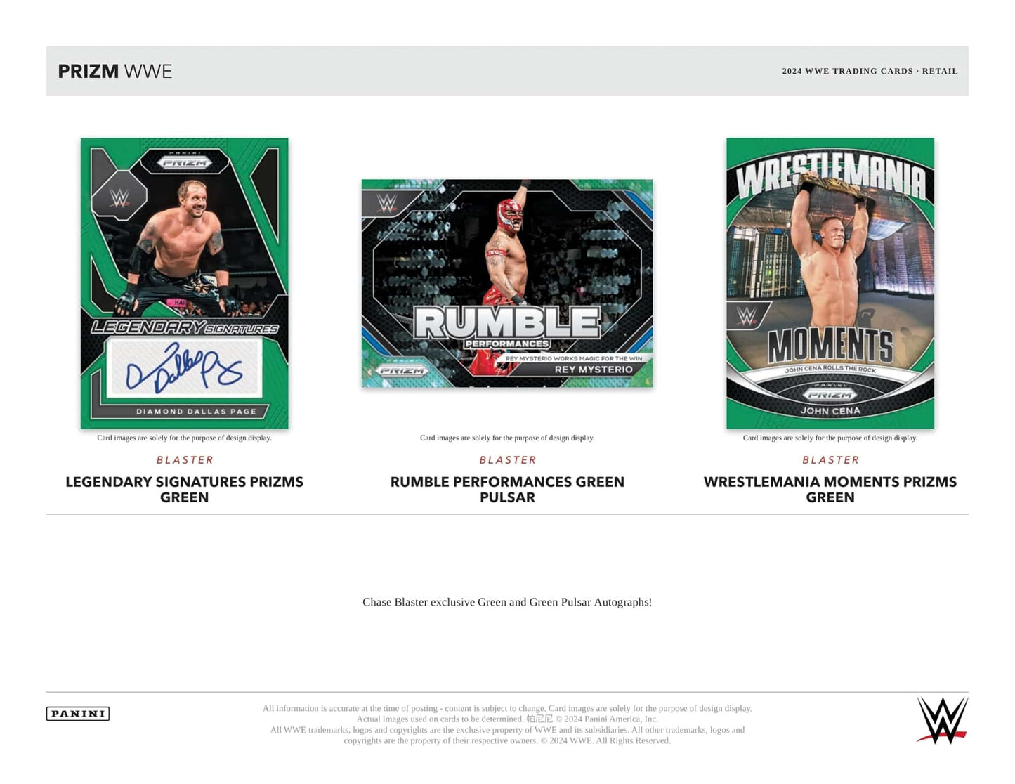 Wrestling 2024 Panini Prizm WWE Blaster Box