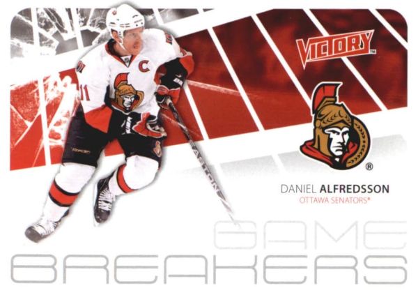 NHL 2011-12 Upper Deck Victory Bame Breakers - No GB-DA - Daniel Alfredsson