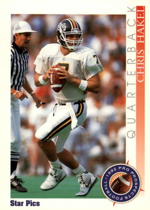 NFL 1992 Star Pics - No 2 - Christopher Hakel