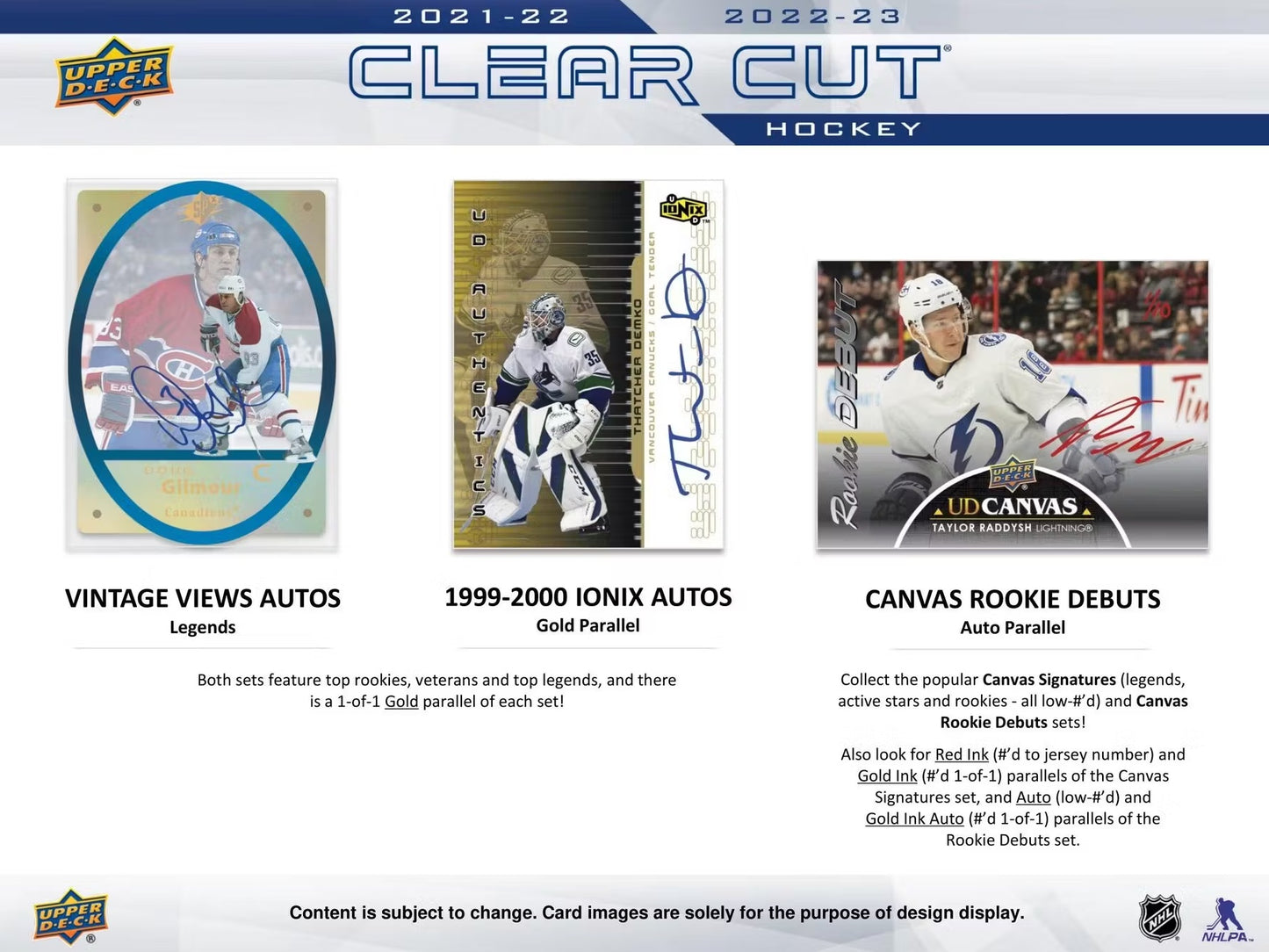 NHL 2022-23 Upper Deck Clear Cut - Box