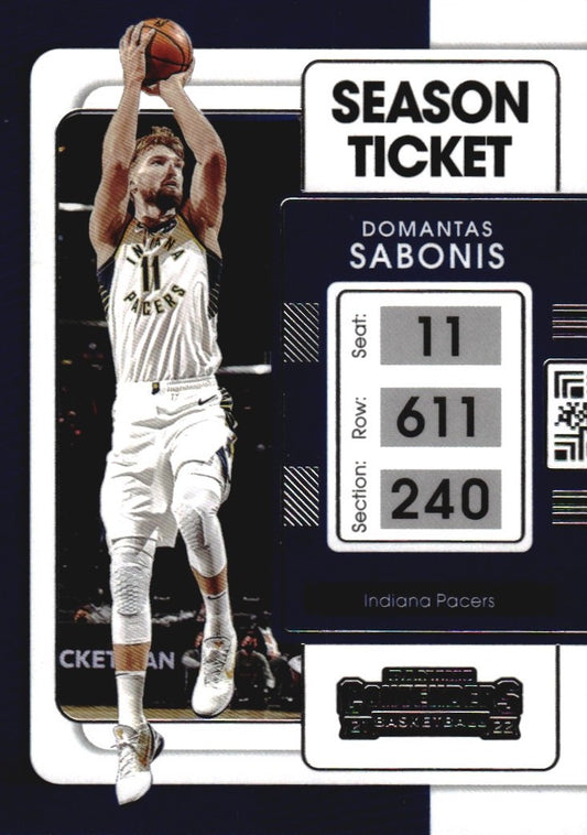 NBA 2021-22 Panini Contenders - No 2 - Domantas Sabonis