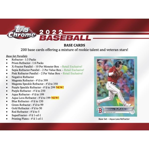 MLB 2022 Topps Chrome Blaster Box