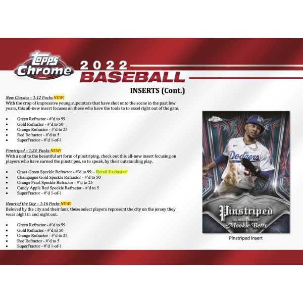 MLB 2022 Topps Chrome Blaster Box