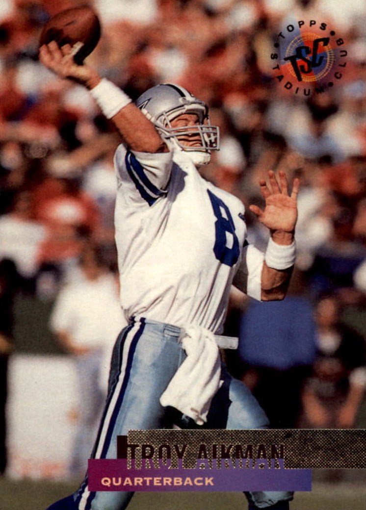 NFL 1995 Stadium Club - No. 300 - Troy Aikman