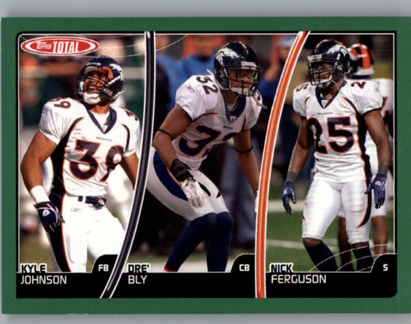 NFL 2007 Topps Total - No 30 - Kyle Johnson / Dre' Bly / Nick Ferguson