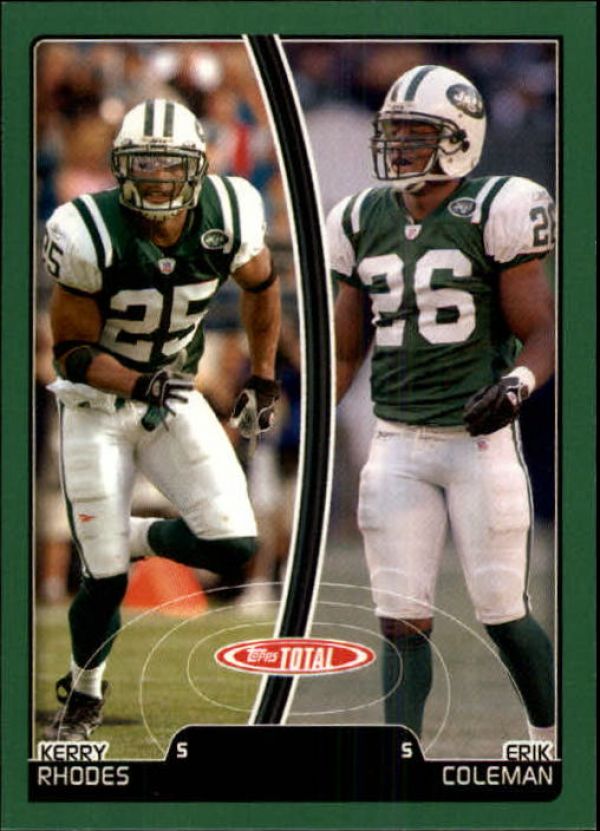 NFL 2007 Topps Total - No 323 - Kerry Rhodes / Erik Coleman