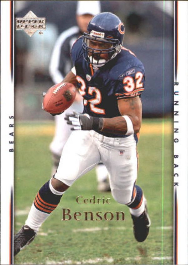 NFL 2007 Upper Deck - No 32 - Cedric Benson