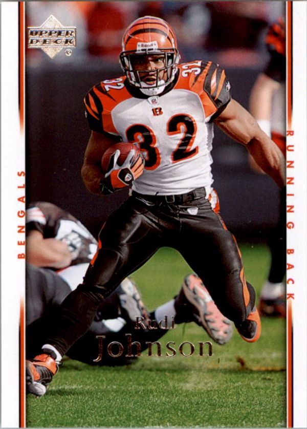 NFL 2007 Upper Deck - No. 38 - Rudi Johnson