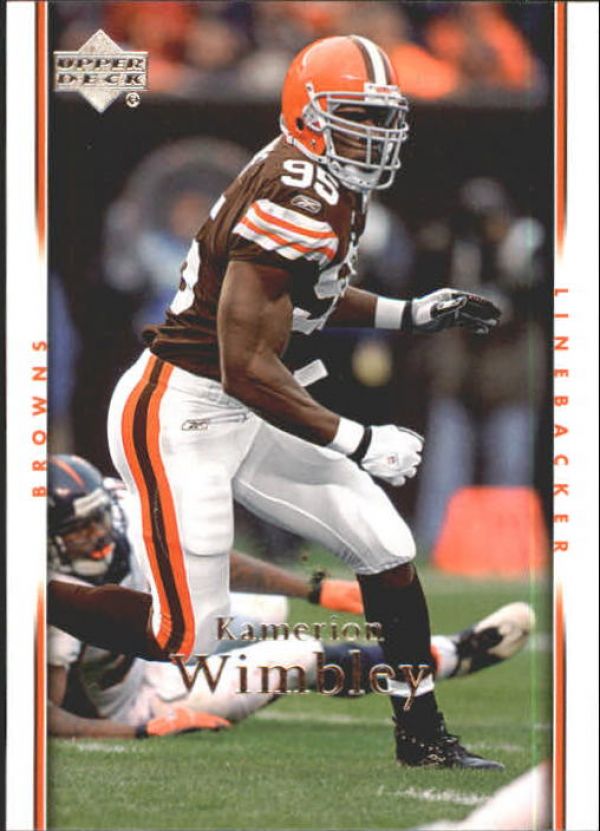 NFL 2007 Upper Deck - No 40 - Kamerion Wimbley