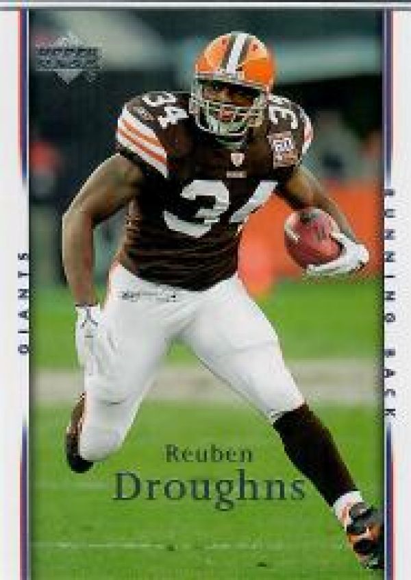 NFL 2007 Upper Deck - No 122 - Reuben Droughns