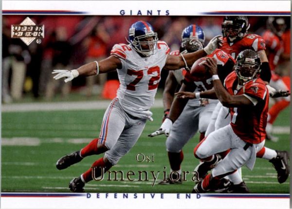 NFL 2007 Upper Deck - No 125 - Osi Umenyiora