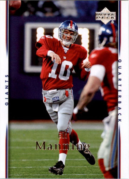 NFL 2007 Upper Deck - No 126 - Eli Manning