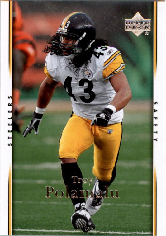 NFL 2007 Upper Deck - No 152 - Troy Polamalu