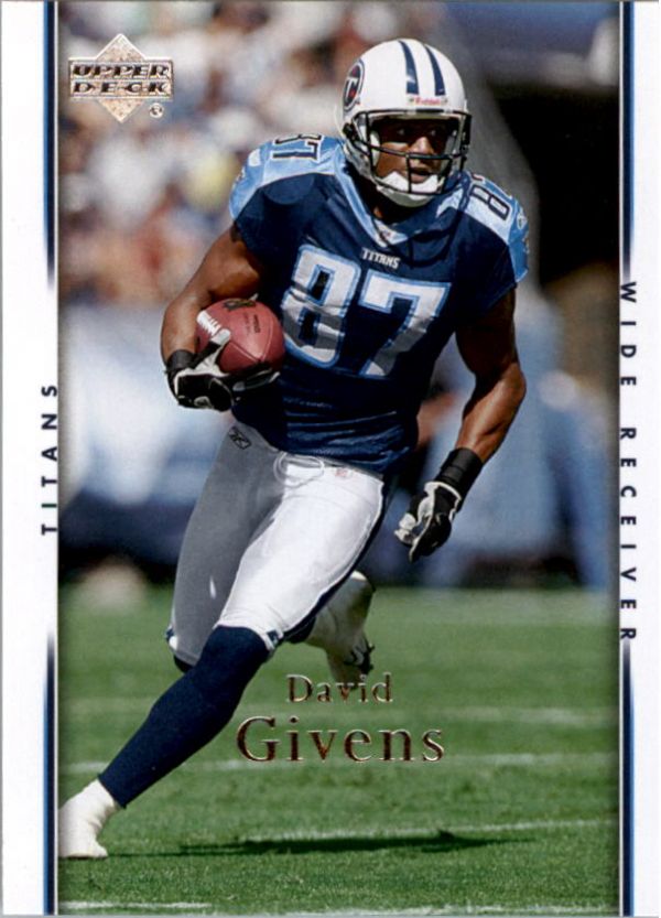 NFL 2007 Upper Deck - No 190 - David Givens