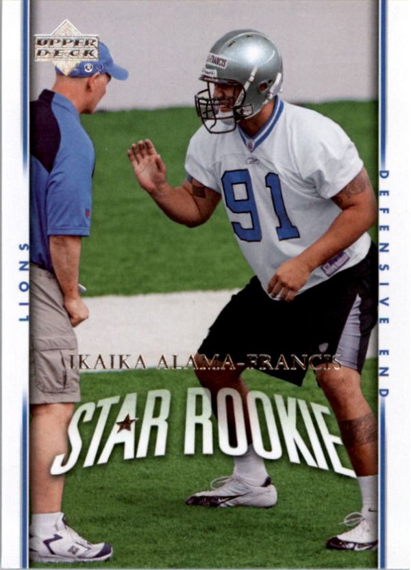 NFL 2007 Upper Deck - No 227 - Ikaika Alam-Francis