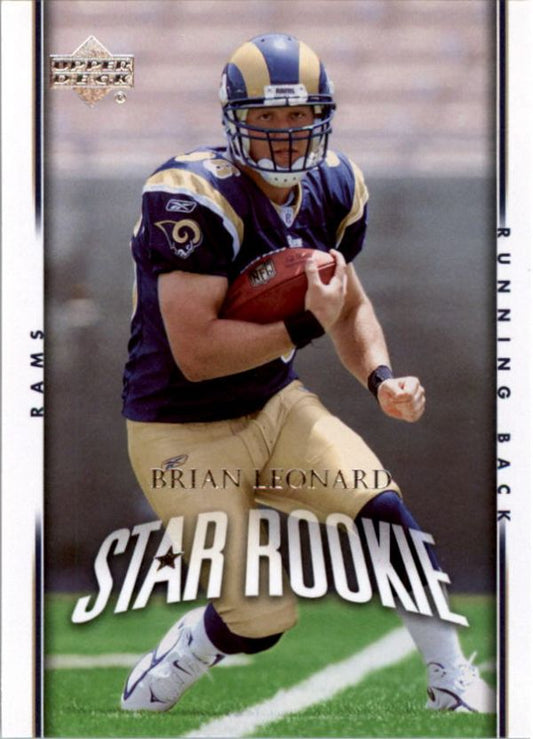 NFL 2007 Upper Deck - No. 298 - Brian Leonard