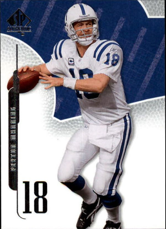 NFL 2008 SP Authentic - No 28 - Peyton Manning