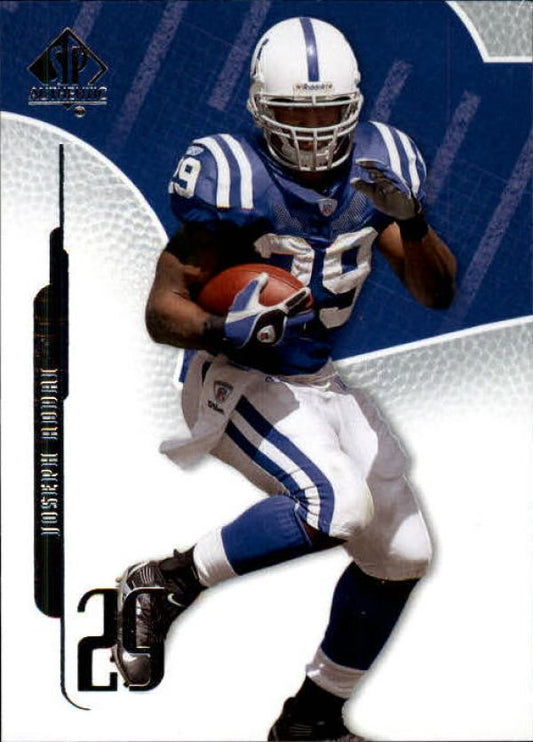 NFL 2008 SP Authentic - No 30 - Joseph Addai