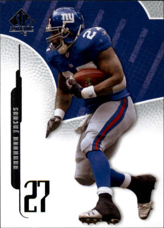 NFL 2008 SP Authentic - No. 55 - Brandon Jacobs