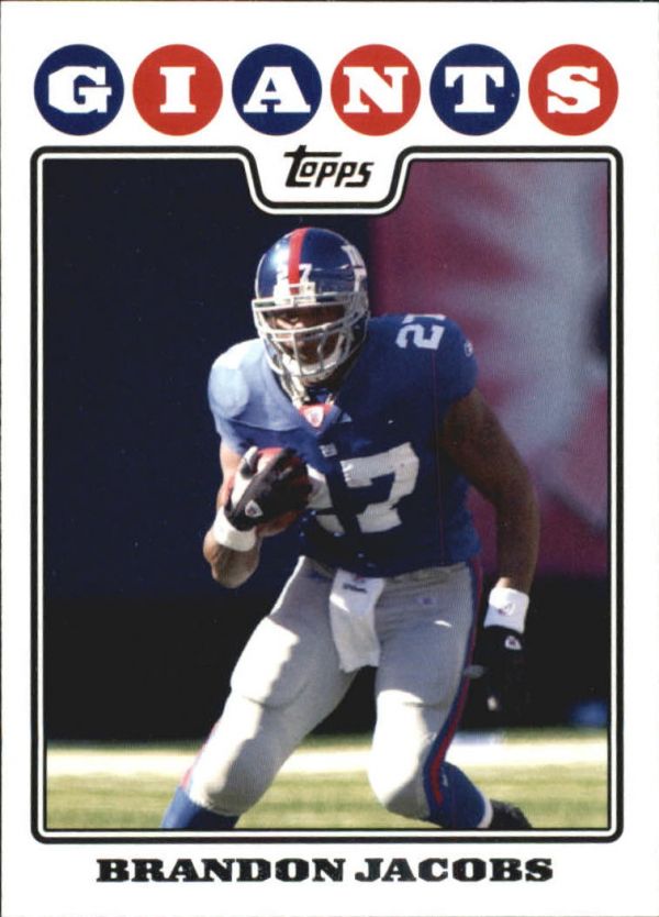 NFL 2008 Topps - No. 83 - Brandon Jacobs