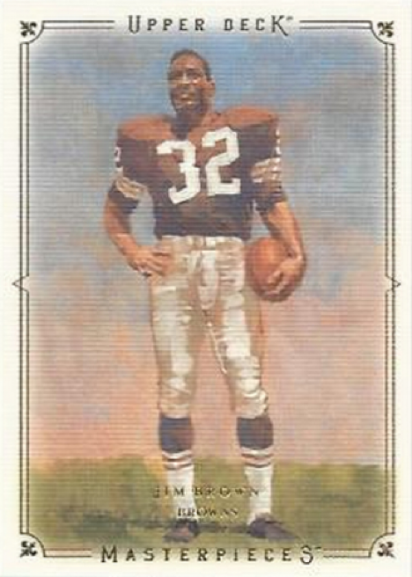 NFL 2008 UD Masterpieces - No 43 - Jim Brown