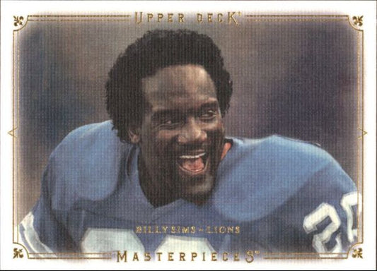 NFL 2008 UD Masterpieces - No 77 - Billy Sims